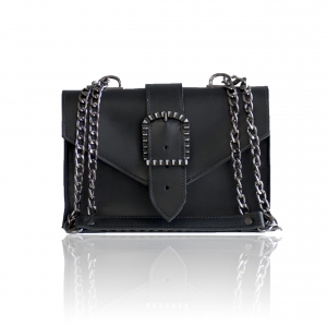 kyra black leather