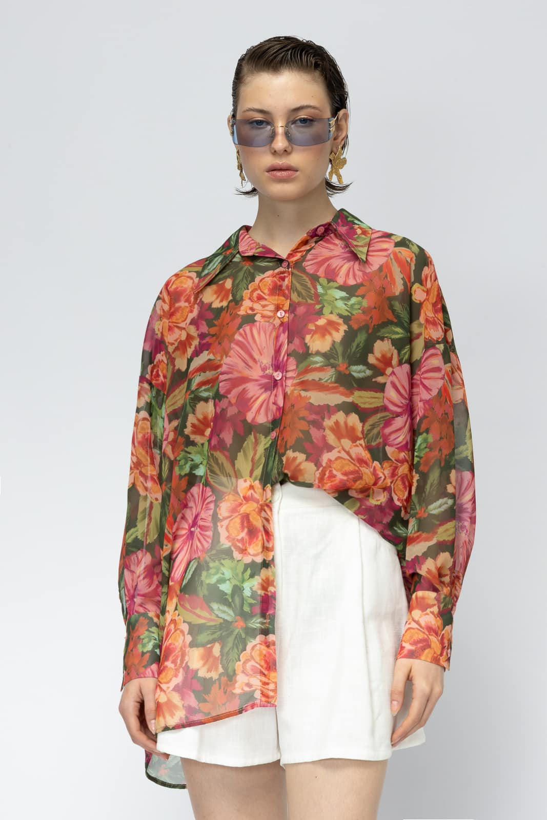 Jungle Bird Floral Shirt Mallory The Label 1 (2)