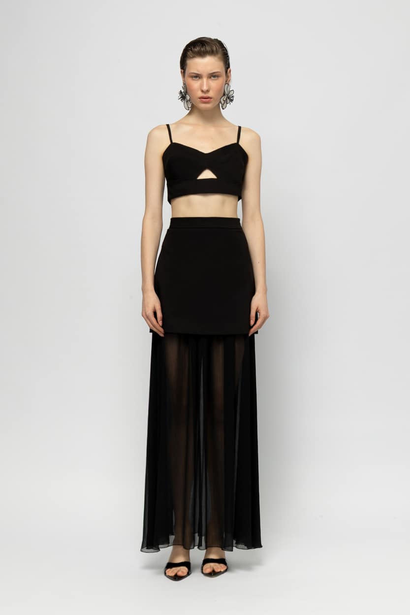 Savara Black Skirt Mallory The Label 1 2