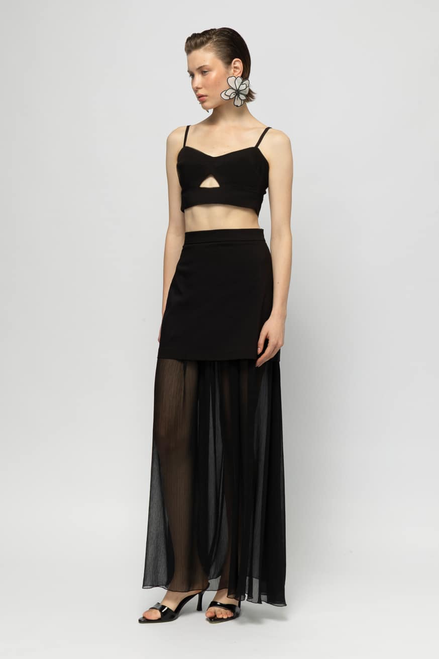 Savara Black Skirt Mallory The Label 2 3