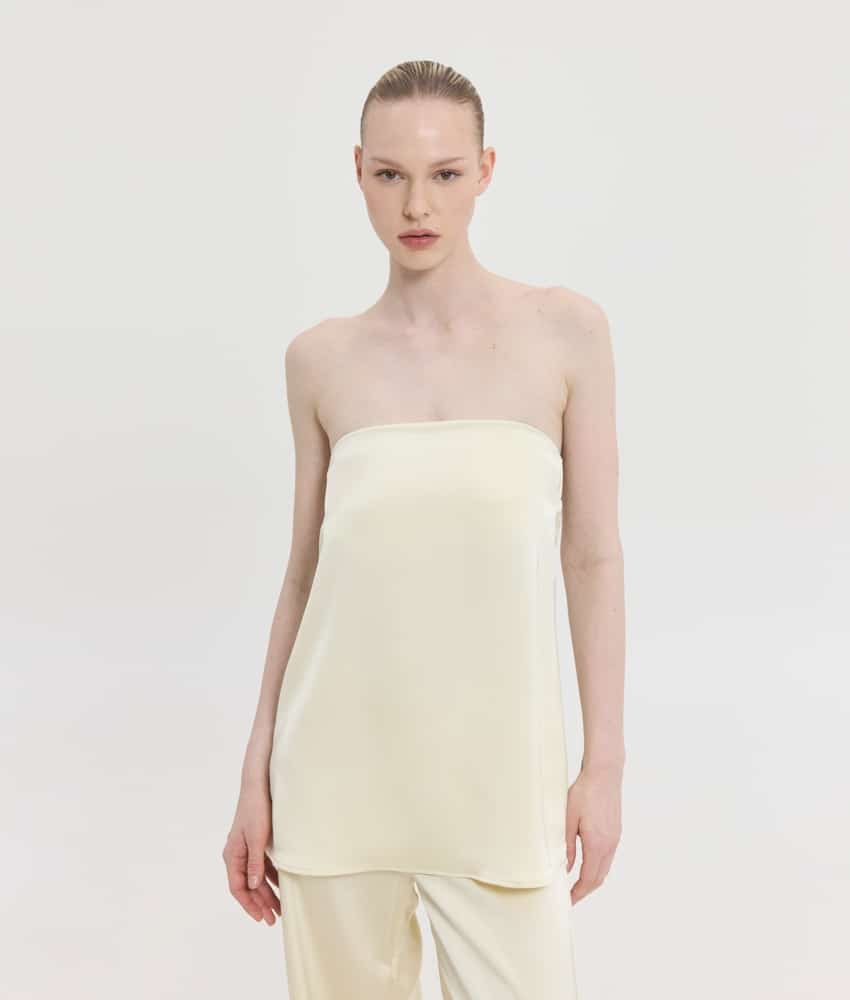 maira strapless top