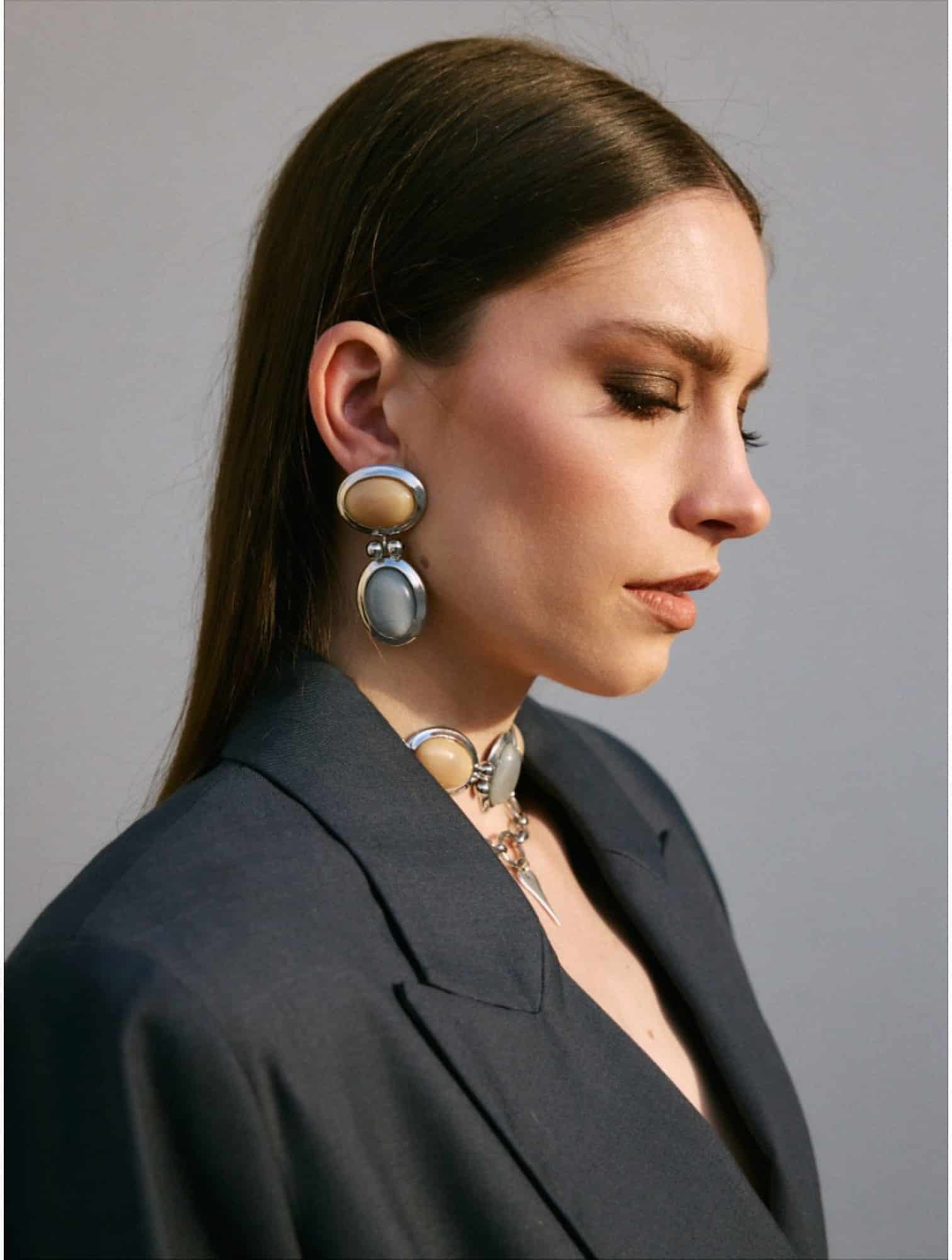 KALEIDO Mist Earrings Επάργυρα Σκουλαρίκια από Ορείχαλκο 1512x2000h